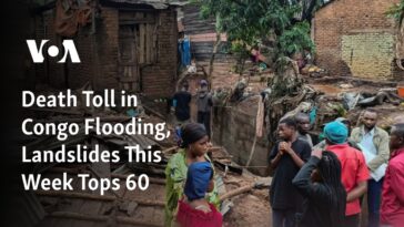 El número de muertos por inundaciones y deslizamientos de tierra en el Congo supera esta semana los 60