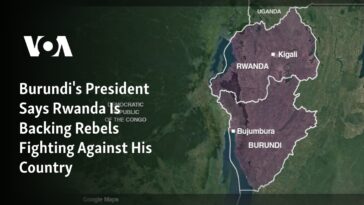 El presidente de Burundi dice que Ruanda respalda a los rebeldes que luchan contra su país