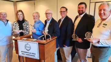 Las Asociaciones de Golf del Área de Jacksonville presentan a los ganadores de los premios 2023;  nombra oficiales para 2024