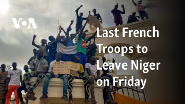 Las últimas tropas francesas abandonarán Níger el viernes
