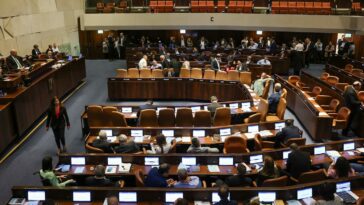 Knesset plenum credit: Noam Moskovitch Knesset Spokesperson