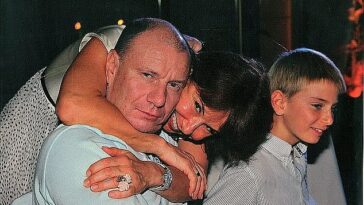 El magnate del níquel Vladimir Potanin, de 62 años, aparece en la foto con su ex esposa, que pretende iniciar un gigantesco caso de divorcio en Londres.