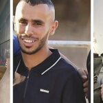 Tres rehenes israelíes asesinados por error en Gaza por las fuerzas israelíes enarbolaban una bandera blanca.  De izquierda a derecha: Alon Shamriz, Samer El-Talalka y Yotam Haim