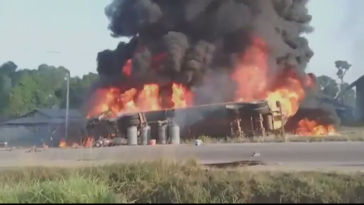 Más de 40 muertos en la explosión de un camión cisterna de gas en Liberia