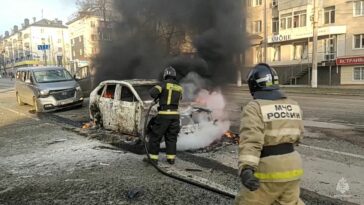 Rusia golpea a Ucrania tras un mortal ataque en una ciudad fronteriza