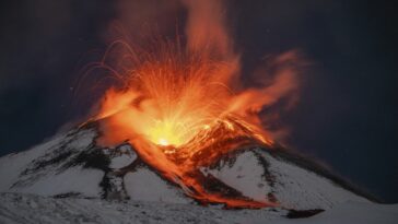 Ver: El Etna vuelve a entrar en erupción, enviando lava caliente por sus laderas nevadas