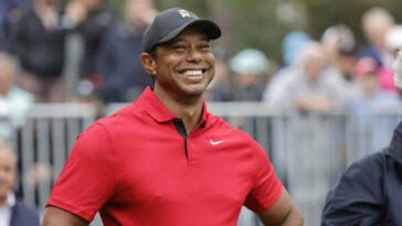 '11 de ellos se alinearon...' Visitando la mansión de 54 millones de dólares de Tiger Woods HUMILLÓ al ocho veces ganador del PGA Tour, Patrick Cantlay