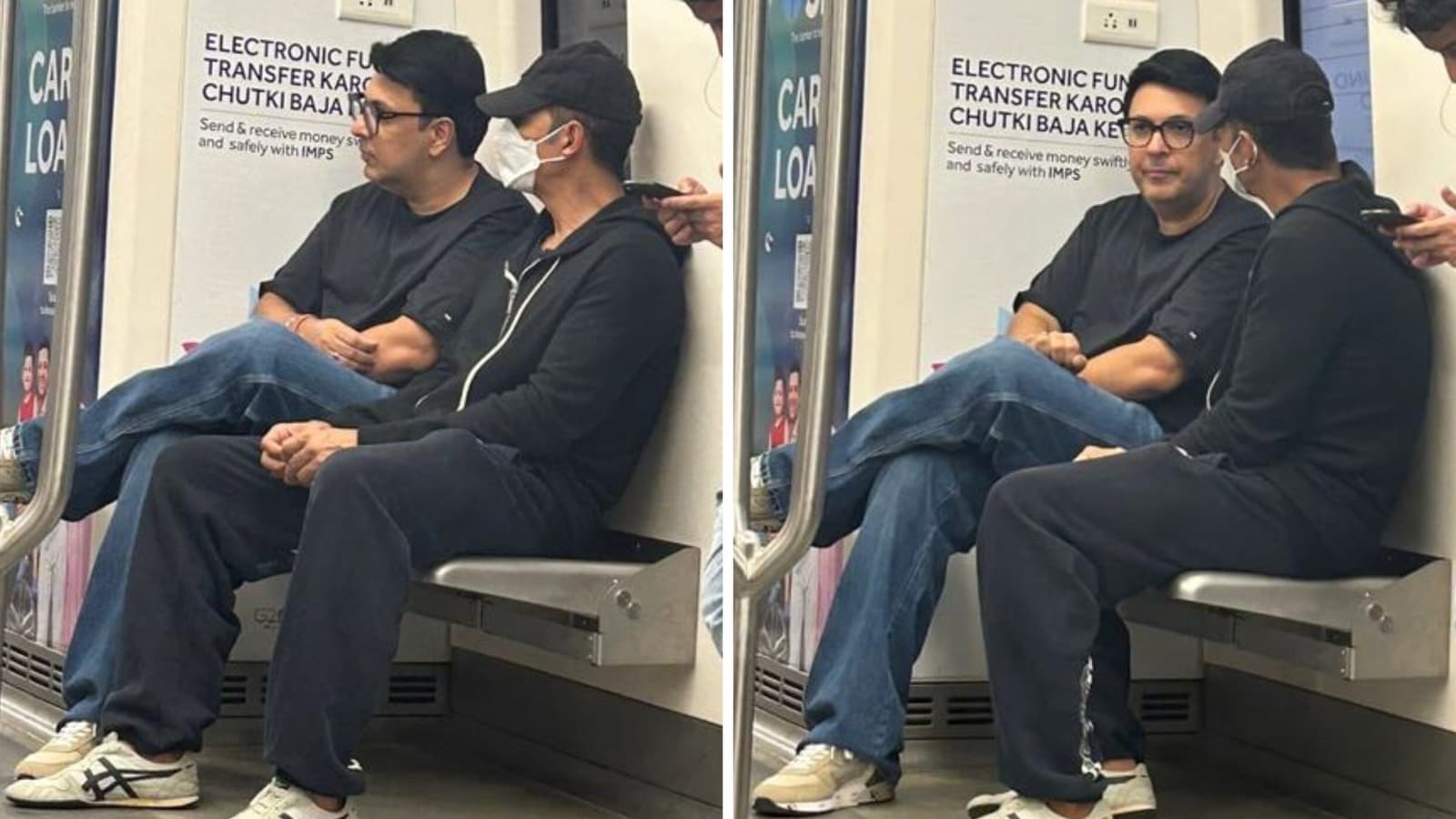  Akshay Kumar viaja de incógnito mientras evita el tráfico de Mumbai con un viaje en metro.  Ver video
