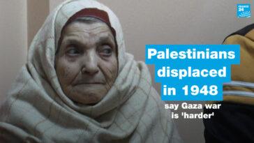 Algunos palestinos desplazados en 1948 dicen que la guerra de Gaza es "más dura"