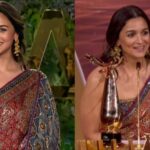 Alia Bhatt sorprende con un sari en la entrega de premios de Arabia Saudita y habla de cómo está "obsesionada con las películas"