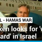 Blinken discutirá el "camino a seguir" en Gaza mientras se reúne con líderes israelíes