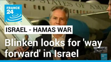 Blinken discutirá el "camino a seguir" en Gaza mientras se reúne con líderes israelíes