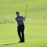 Fifth-ranked Patrick Cantlay of the United States, a member of the PGA Tour Policy Board in talks on a merger with Saudi backers of LIV Golf, practices ahead of the PGA Tour