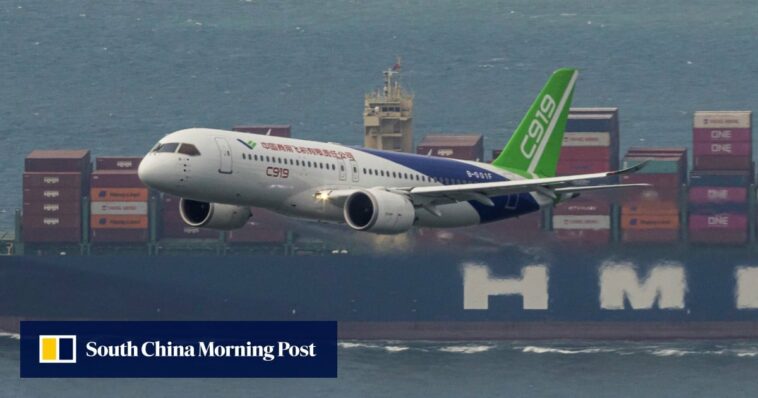 China quiere que su avión de fabricación nacional salga al extranjero y busca la aprobación europea del C919