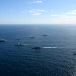 S. Korea, U.S., Japan stage joint naval drill involving aircraft carrier