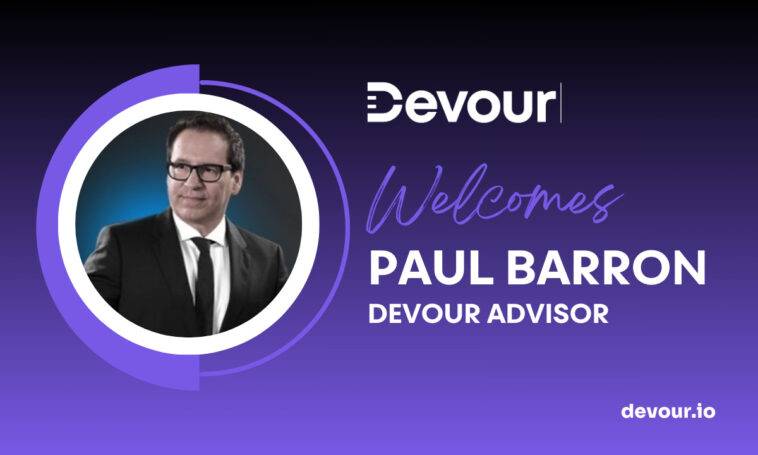 Devour.io anuncia al analista tecnológico y experto en medios Paul Barron como asesor - CoinJournal