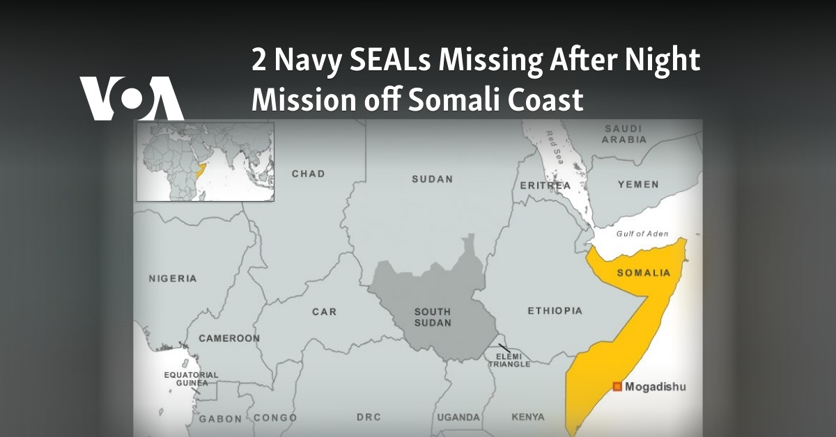 Dos Navy SEAL desaparecidos después de una misión nocturna frente a la costa de Somalia
