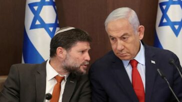 Benjamin Netanyahu and Bezalel Smotrich credit: Reuters