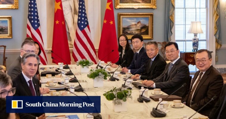 El principal enviado de China y Blinken se reúnen en Washington antes de las elecciones en Taiwán