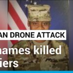 Estados Unidos nombra a los soldados muertos en un ataque con aviones no tripulados en Jordania vinculado a Irán