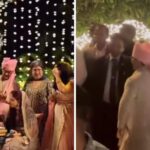"Ira Khan y Nupur Shikhare están casados: el novio conmociona a Internet con un look de boda 'pantalones cortos baniyan'".  Mirar