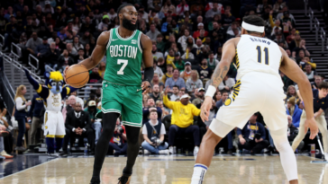 Jaylen Brown de los Celtics dice que la NBA necesita hacer una 'investigación' sobre la controvertida decisión anulada contra los Pacers