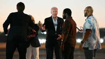 El presidente Joe Biden y la primera dama Jill Biden partieron de St. Croix el martes