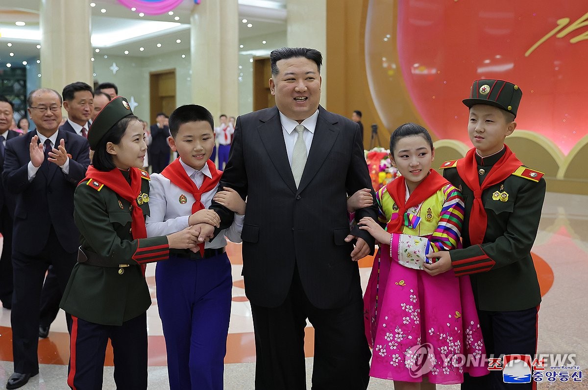 N. Korea's Kim attends student performance on New Year's Day