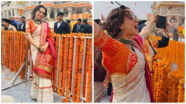 La emocionada Kangana Ranaut canta 'Jai Shri Ram' después de Ram Mandir Pran Pratishtha;  salta de alegría, dice 'Ram aa gaye'.  Mirar