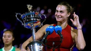 La tenista bielorrusa Aryna Sabalenka gana el Abierto de Australia