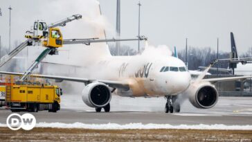Los avisos de nieve y hielo paralizan los aeropuertos de Múnich y Frankfurt