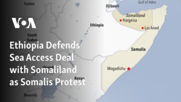 Mientras los somalíes protestan, Etiopía defiende el acuerdo de acceso al mar con Somalilandia