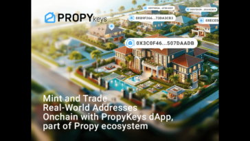 Mint and Trade direcciones del mundo real en cadena con PropyKeys dApp, parte del ecosistema Propy