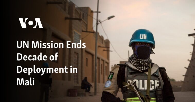 Misión de la ONU pone fin a una década de despliegue en Mali