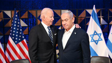 Joe Biden and Benjamin Netanyahu credit: Haim Zach GPO