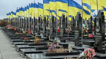 Costo de la guerra: las tumbas de las tropas ucranianas en Járkov