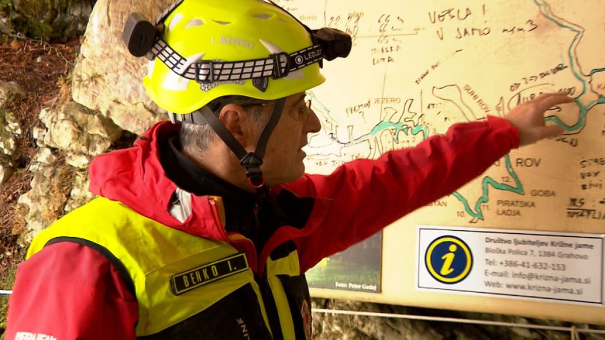 Personas atrapadas en una cueva en Eslovenia tras fuertes lluvias
