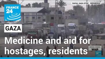 Rehenes y residentes de Gaza recibirán medicinas y ayuda