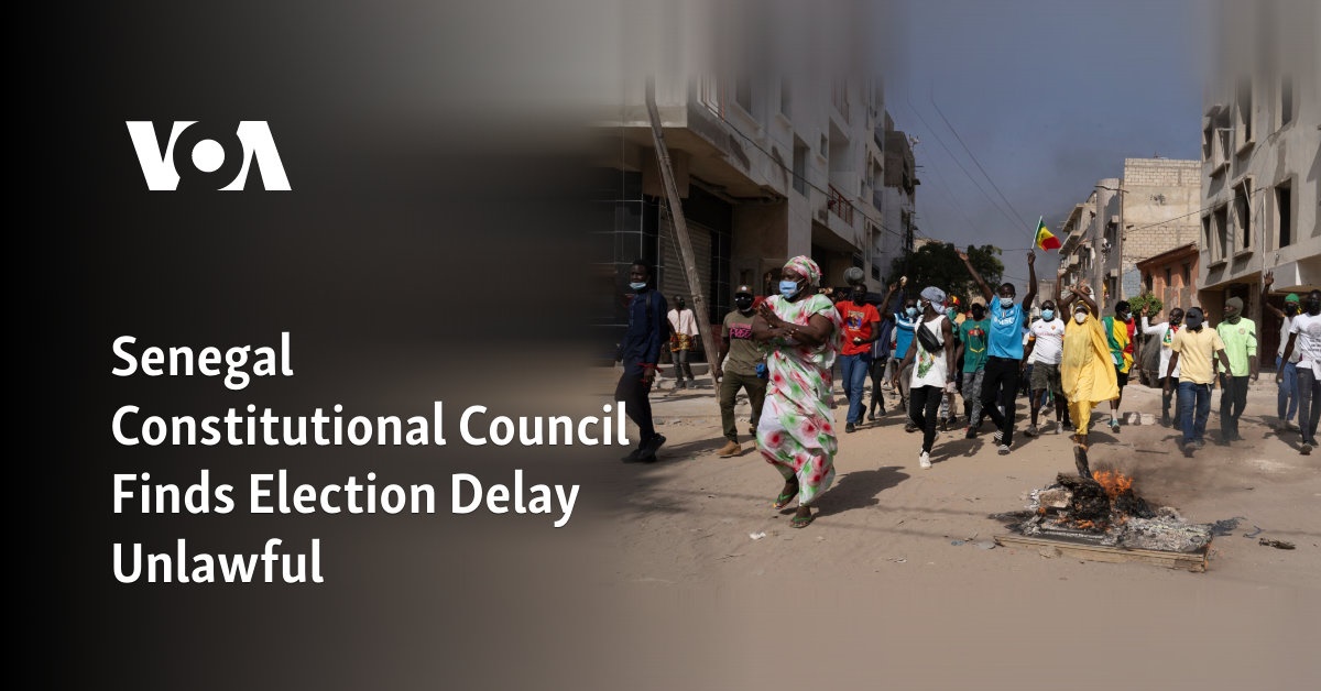 El Consejo Constitucional de Senegal considera ilegal el retraso de las elecciones
