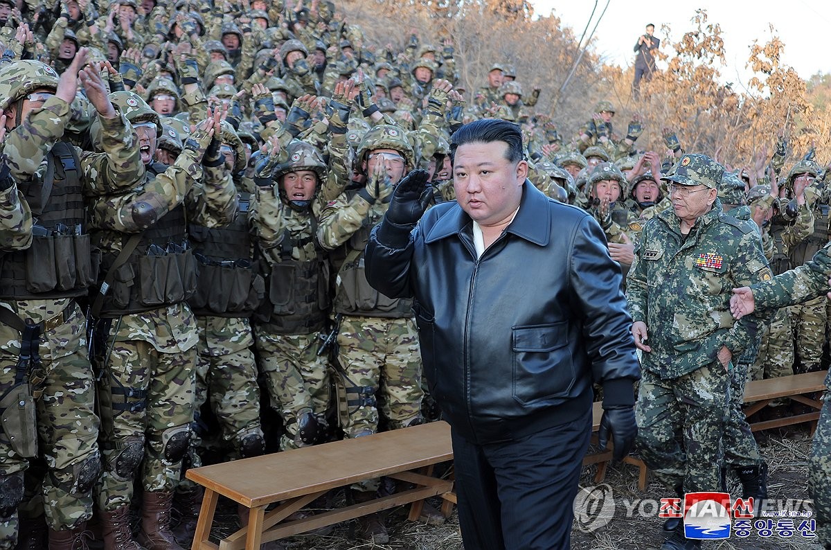 (LEAD) N.K. leader calls for intensifying war drills