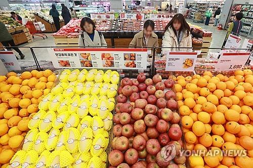 (LEAD) Inflation rises back above 3 pct in Feb. on high fruit, energy prices