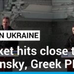 Cohete ruso impacta cerca de Zelensky y del primer ministro griego durante su visita a Odesa
