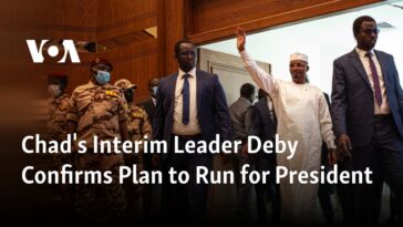 El líder interino de Chad, Deby, confirma su plan de postularse para presidente