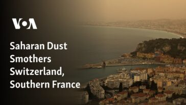 El polvo del Sahara ahoga Suiza y el sur de Francia
