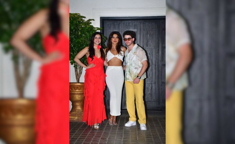 En fotos: Priyanka Chopra asiste a la fiesta de cumpleaños de la prima Mannara Chopra con su esposo Nick Jonas