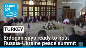 Erdogan dice estar listo para albergar cumbre de paz entre Rusia y Ucrania