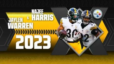 Najee Harris Jaylen Warren Pittsburgh Steelers running backs
