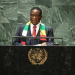 Zimbabwean President Emmerson Mnangagwa. (TIMOTHY A. CLARY / AFP)