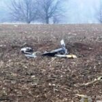 Hallan partes de un dron enemigo derribado en un campo en la región de Vinnytsia