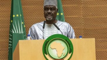 Rwanda wrote to AU Commission chairperson, Moussa Faki Mahamat, to express its displeasure at being excluded from a meeting that discussed the DRC crisis. (Amanuel Sileshi / AFP)